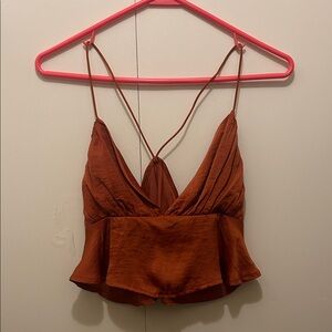 Nordstrom Rust Crop Top